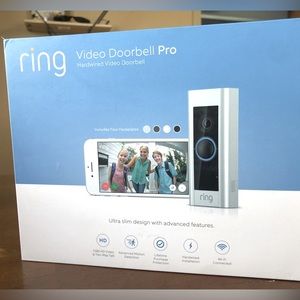 New in box Ring Pro Video Doorbell Camera with accessories.